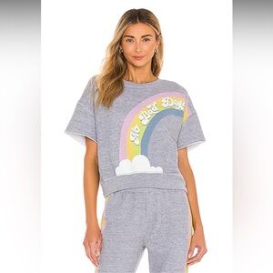 Wildfox 2 Piece Sweatsuit Lounge Set Heather Gray Size XS